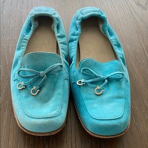 Salvatore Ferragamo Turquoise Loafers